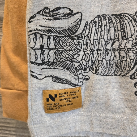 Little Boys Long Sleeve Dinosaur Tee - Picture 2 of 4